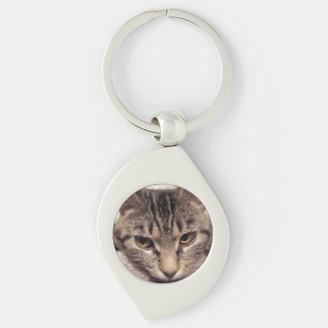 Tabby Cat-Instagram by Shirley Taylor Keychain (Front)