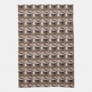 Tabby Cat-Instagram by Shirley Taylor Kitchen Towel
