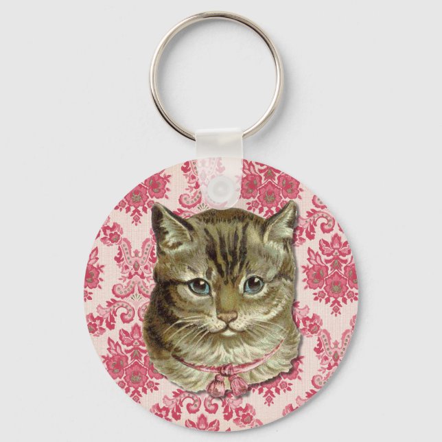 Tabby cat keychain (Front)