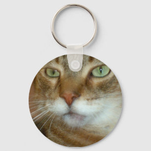 Tabby Cat Love Keychain
