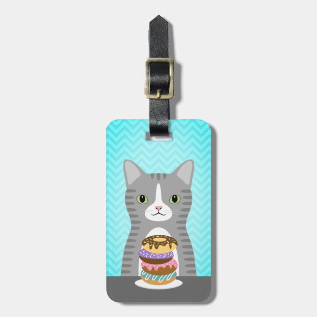 Tabby Cat Luggage Tags (Front Vertical)