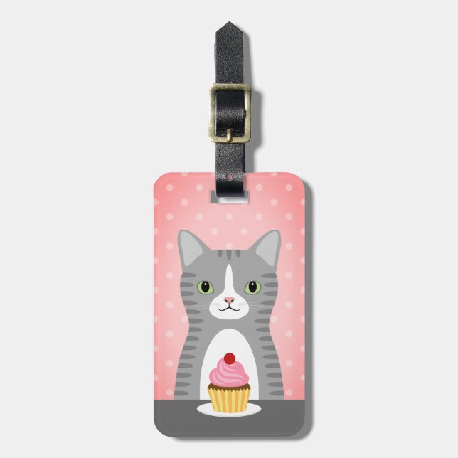 Tabby Cat Luggage Tags (Front Vertical)