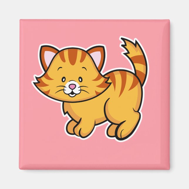Tabby Cat Magnet (Front)