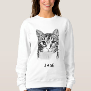 Tabby Cat Personalized Pet Lover Sweatshirt