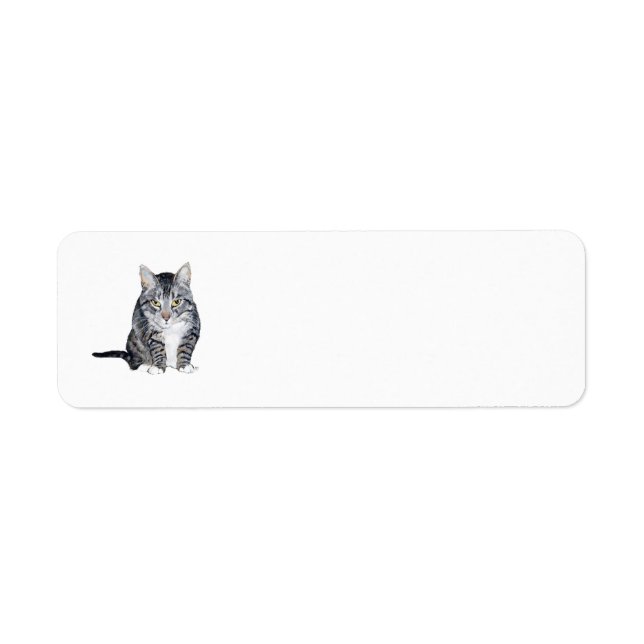 Tabby Cat Return Address Labels (Front)