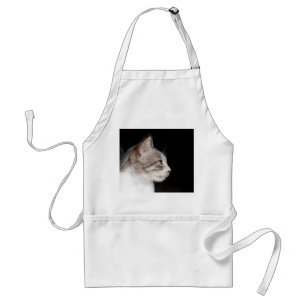 Tabby cat standard apron