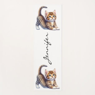 Tabby Cat Yoga Mat