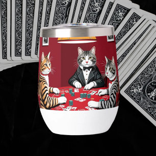 Tabby Cats Jouer Au Poker