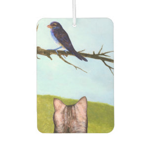 Tabby Cats Talk to Birds Air Freshener