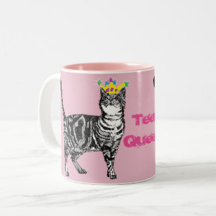 Tabby Chat Funny Ado Queen chats filles cadeau Mug