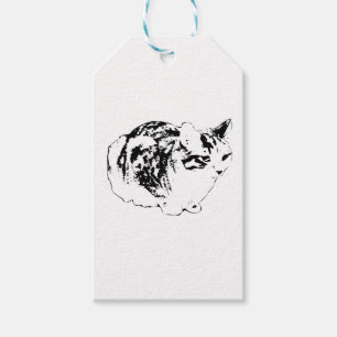 Tabby Gift Tag, Merry Finish Tags