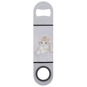 Tabby Jaune Kitten Peinture - Art Chat Original