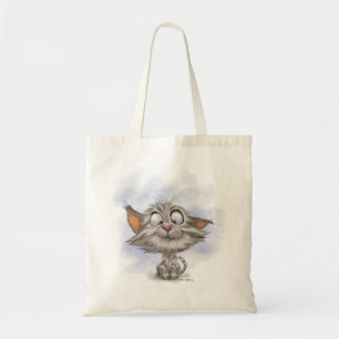 Tabby Kitten Cartoon Tote Bag