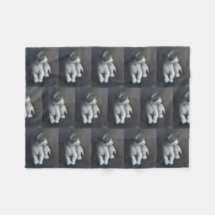 Tabby Kitten Fleece Blanket