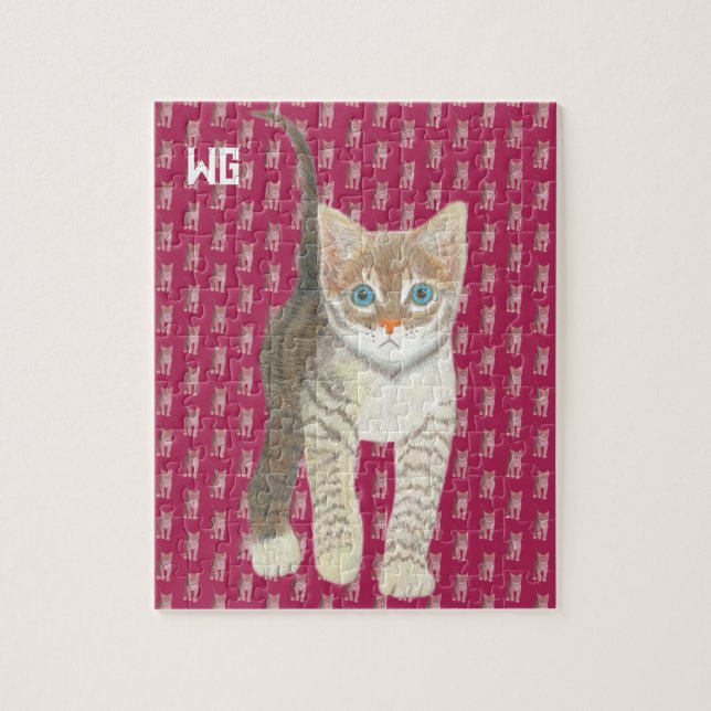 Tabby Kitten Jigsaw Puzzle (Vertical)