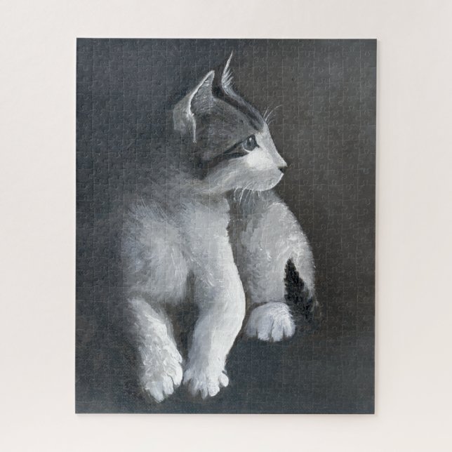 Tabby Kitten Jigsaw Puzzle (Vertical)