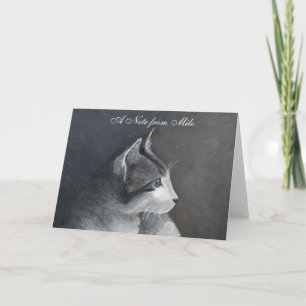 Tabby Kitten Note Card
