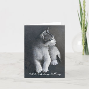 Tabby Kitten Note Card
