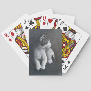 Tabby Kitten Playing Cards