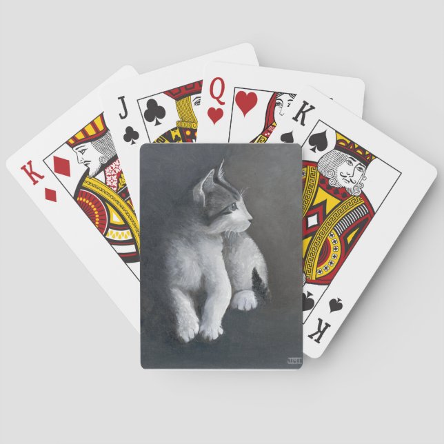 Tabby Kitten Playing Cards (Back)