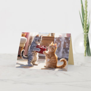 Tabby Kitten Valentine's Day Card