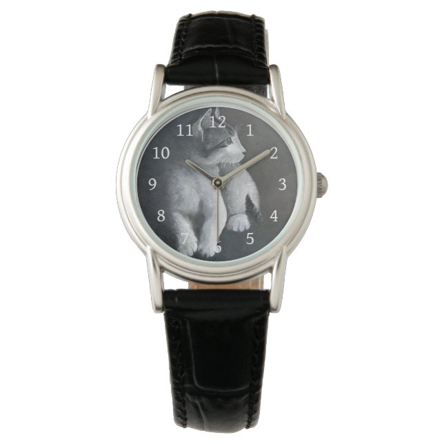 Tabby Kitten Wristwatch (Front)