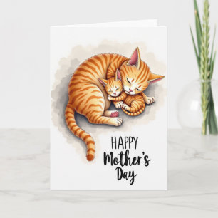 Tabby Love Mothers Day Card