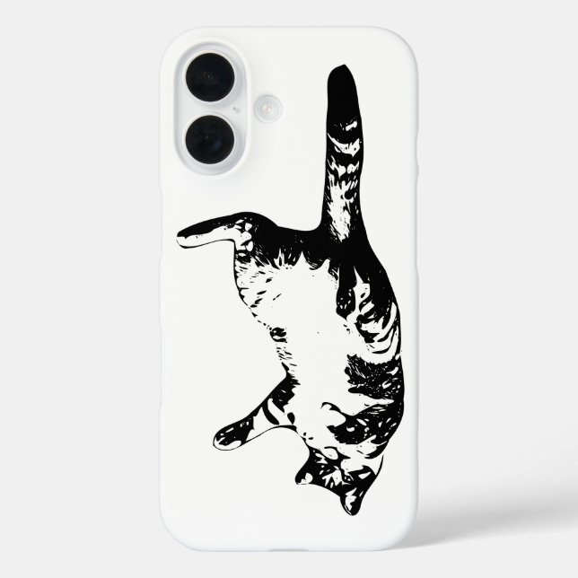 Tabby Outline, Minimal Calm Case-Mate iPhone Case (Back)