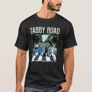 Tabby Road For Cat Lovers And Old Rock Puns T-Shirt