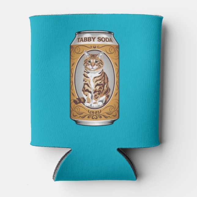 Tabby Soda Can Cooler (Front)