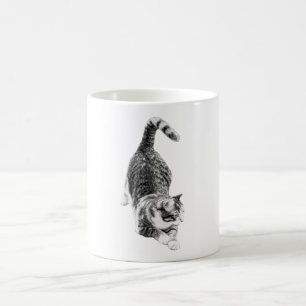 Tabby Steps Into Autumn Coffee Mug