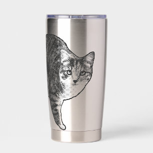Tabby Under Snowlight Glow Insulated Tumbler