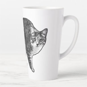 Tabby Under Snowlight Glow Latte Mug