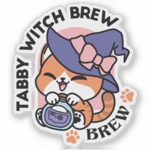 Tabby Witch Brew – Cute Halloween Cat Design