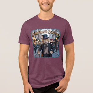 Tabbynezer Scrooge Illustration – Tabby Scrooge Tri-Blend Shirt