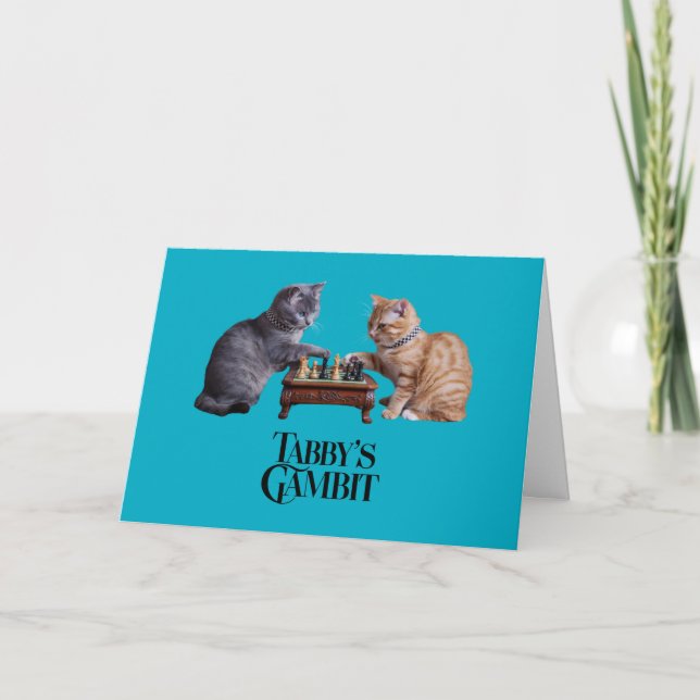 Tabby's Gambit Greeting Card (Front)