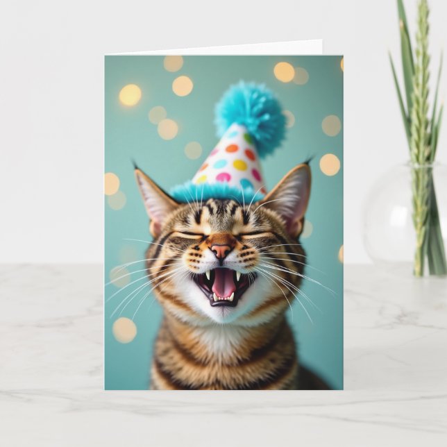 Tabbys Joyful Birthday Card (Front)