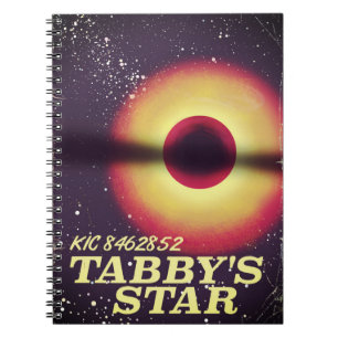 Tabbys star space poster notebook
