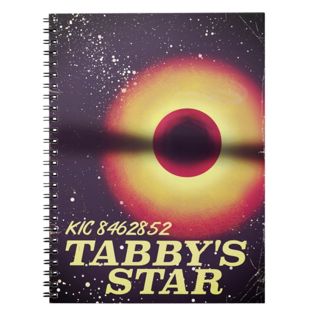Tabbys star space poster notebook (Front)