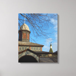 Tabernacle and Church Steeple - Martha's Vineyard Canvas Print