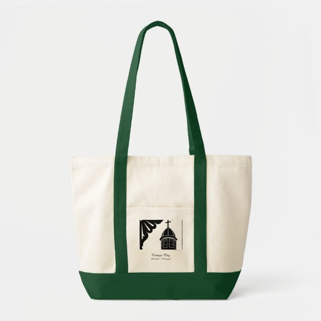 Tabernacle and Gingerbread - Martha's Vineyard Tote Bag (Front)