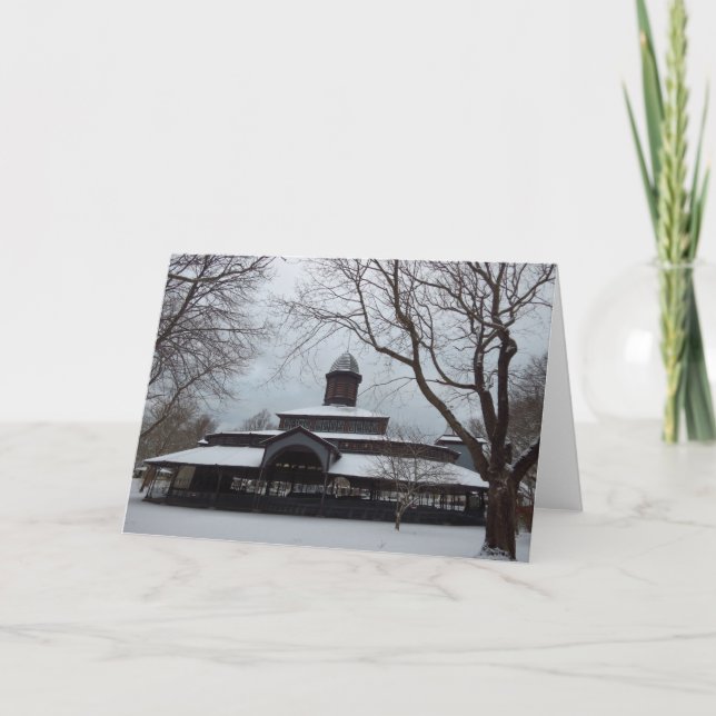 Tabernacle and Snow Grey Skies- Martha's Vineyard Card (Front)