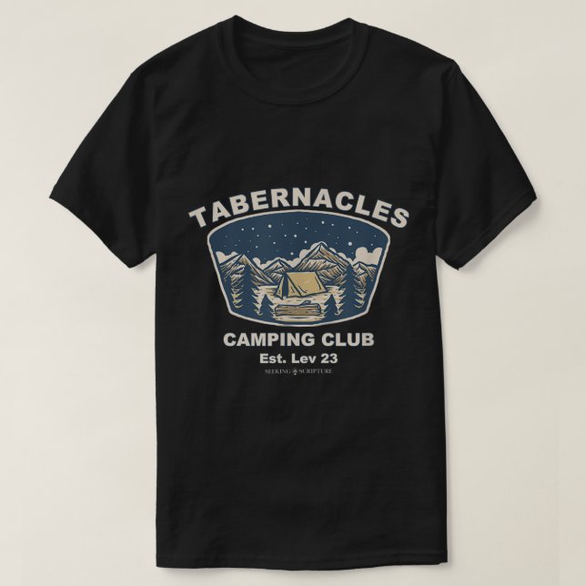 Tabernacles Camping Club  Sukkot  T-Shirt (Design Front)