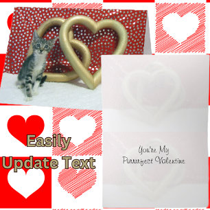 Tabitha's Valentine's - Cat / Kitten Valentine's  Holiday Card