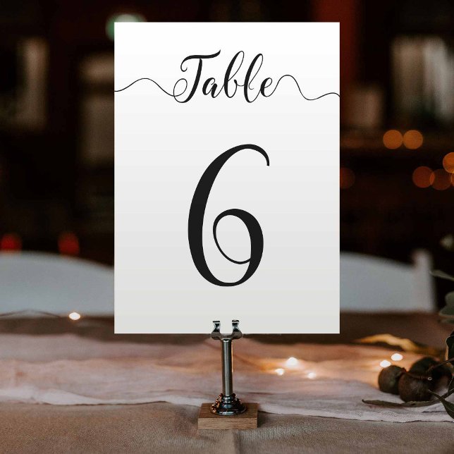 Table 6 Wedding Table Card (Creator Uploaded)