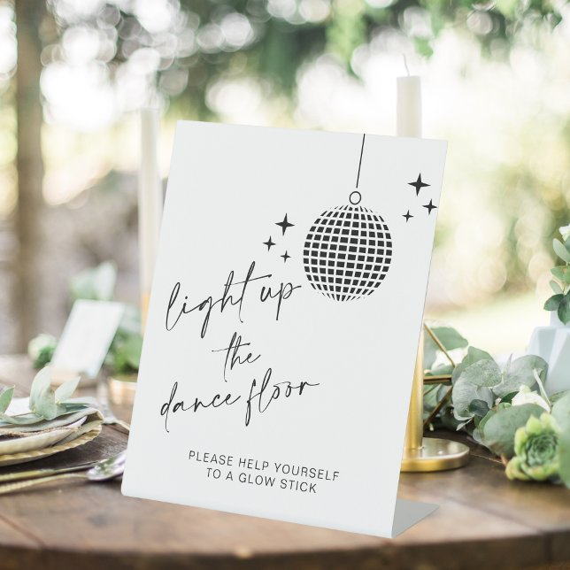 Table Allumez le plancher de danse | Signe de bâtonnet (Créateur téléchargé)