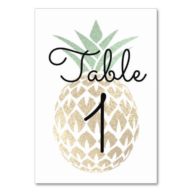 Table Ananas Aloha Tropical Numéro de tableau (Par défaut)