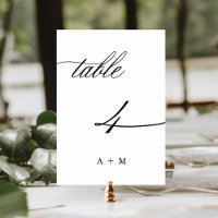 Appel de calligraphie romantique Mariage numéro 4,