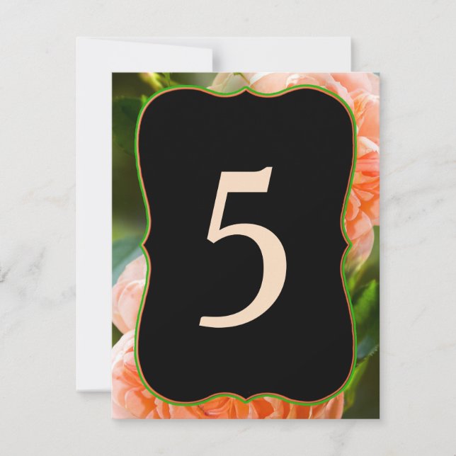 TABLE ASSIGNMENT CARDS - CHANGE #'S ON EACH (Front)