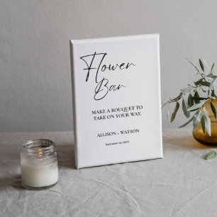 Table Barre de fleurs minimaliste signe fleur de douche 